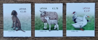 LOTYŠSKO ** domácí zvířata, r. 2024