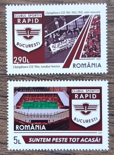 RUMUNSKO ** SK Rapid Bukurešť, 100. výročí, r. 2023