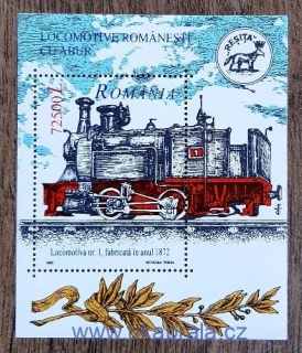 RUMUNSKO ** aršík Bl 323, parní lokomotivy, r. 2002