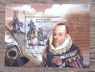 Bosna a Hercegovina ** aršík Bl 55, M. de Cervantes, r. 2016