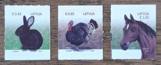 LOTYŠSKO ** 1179/81, domácí zvířata, r. 2023