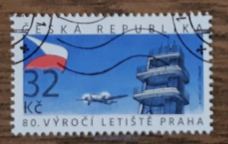 ČR 921 raz., 80. výročí letiště Praha, r. 2017