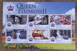 COOK ISLANDS - AITUTAKI ** aršík, QEII., smuteční, Memory, r. 2022