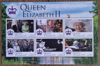 COOK ISLANDS - PENRHYN ** aršík, QEII., smuteční, Memory, r. 2022