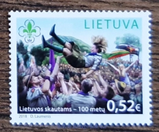LITVA ** 1274, skauting, 100 let, r. 2018