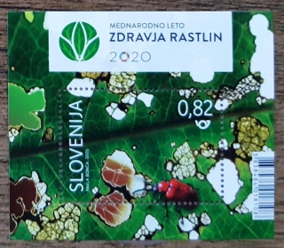SLOVINSKO ** aršík Bl 128, flóra, hmyz, r. 2020