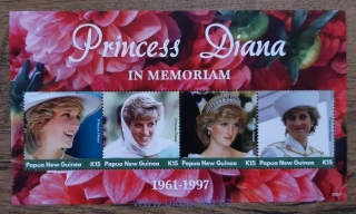 PAPUA NEW GUINEA ** aršík, princezna Diana, In Memoriam, r. 2022