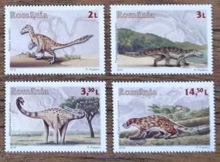RUMUNSKO ** 7027/30 pravěká fauna, r. 2016