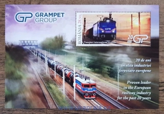 RUMUNSKO ** aršík Bl 787, železnice, nákladní doprava, Grampet Group, r. 2019
