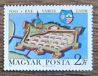 MAĎARSKO ** 2660, Györ 700let, r. 1971