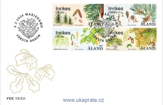 ALANDY FDC Franking labels 2026, trees, NOVINKA R. 2026
