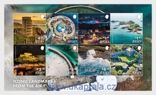 JERSEY ** aršík, SEPAC - Iconic Landmarks from the Air, NOVINKA R. 2026
