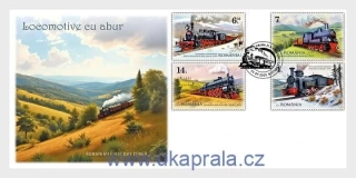 RUMUNSKO FDC parní lokomotivy, NOVINKA R. 2025