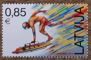 LOTYŠSKO ** 891, sport, skeleton, r. 2014
