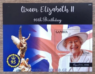 GAMBIE ** QEII., 95. výročí, r. 2021