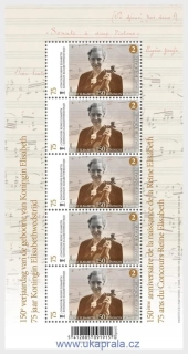BELGIE ** aršík, Queen Elisabeth - Two Anniversaries, One Royal Legacy, NOVINKA R. 2026