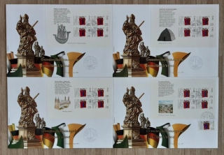 Irsko sada 4FDC, SL 683, sv. Kilián 1300 let od úmrtí, r. 1989