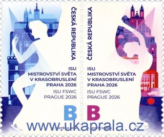 ČR ** 1344/5 Mistrovství světa v krasobruslení Praha 2026, NOVINKA R. 2026