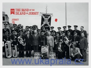 JERSEY ** aršík, 150 Years of the Band of the Island of Jersey, NOVINKA R. 2026