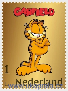 HOLANDSKO ** Gold Stamp - kocour Garfield, NOVINKA R. 2026