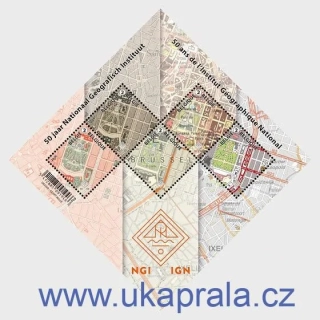 BELGIE ** aršík, 50th Anniversary of the National Geographical Institute, NOVINKA R. 2026