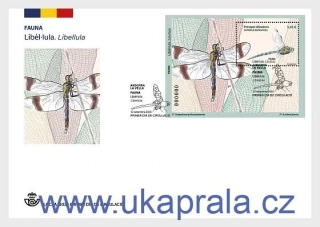 ANDORRA, ŠPANĚLSKO FDC aršík, hmyz, vážka, R. 2025