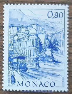 MONAKO ** 2007, pohledy ze starého Monaka, tramvaj, r. 1995