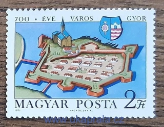 MAĎARSKO ** 2660A, 700 let Györu, r. 1971