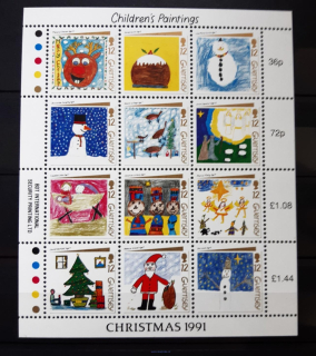 Guernsey ** TL537/48 vánoční, dětské kresby
