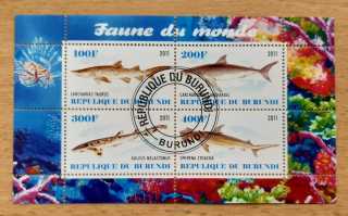 Burundi raz. aršík, žraloci, r. 2011