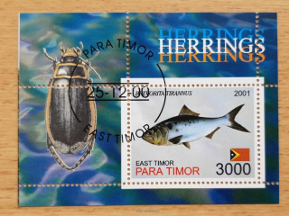 East Timor/Para Timor raz. aršík, ryby, hmyz, r. 2001
