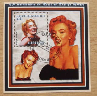 Mosambik raz. aršík, Marilyn Monroe, r. 2002