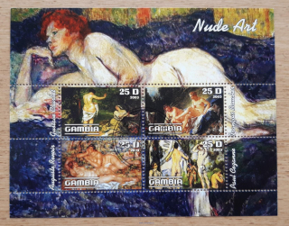 Gambie raz. aršík, akty, umění, r. 2003