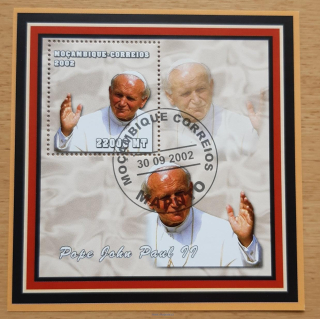 Mosambik raz. aršík, papež Jan Pavel II, r. 2002