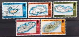 Alderney ** 37/41 historické mapy