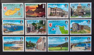 Alderney ** 1/12, obrázky z Alderney, první série z r. 1985